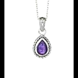 AVON Sterling silver amethyst necklace